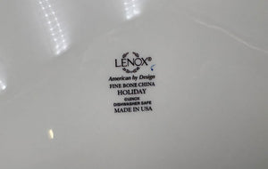 Lenox Holiday American by Design Gold Trim Dinner Plate 10.8"
