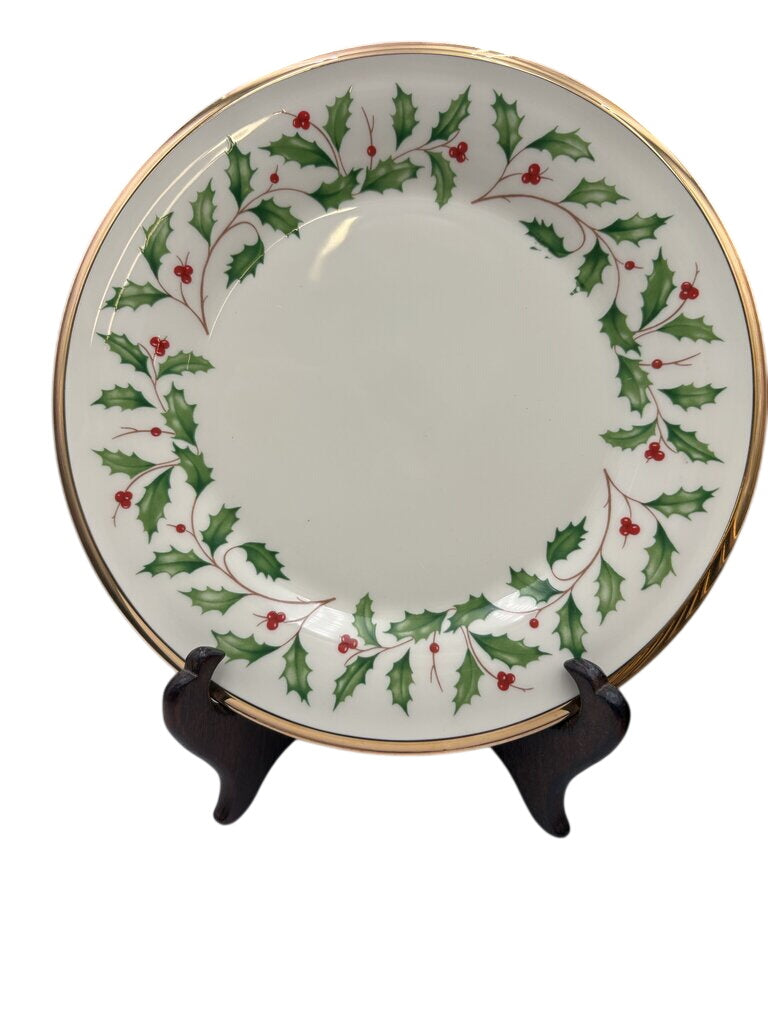 Lenox Holiday American by Design Gold Trim Salad Plate 8.25"