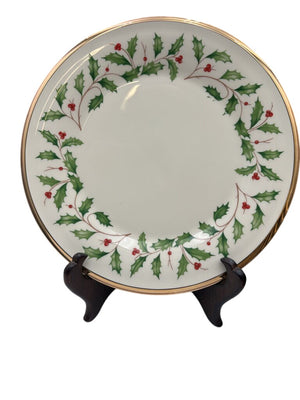 Lenox Holiday American by Design Gold Trim Salad Plate 8.25"