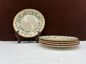 Lenox Holiday American by Design Gold Trim B&B Plate 6.3"