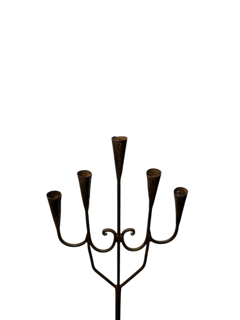 Freestanding Wrought Iron Candelabra, 5 Arm (2 pcs)