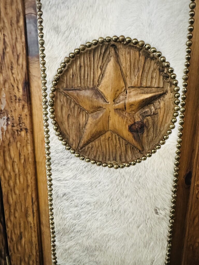 Texan Cowhide Armoire 45x24x83