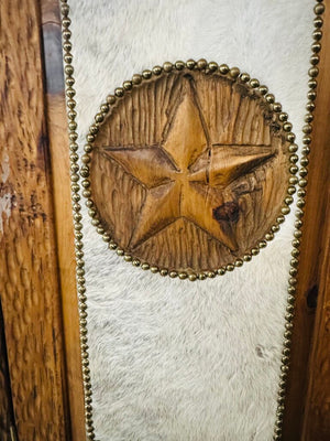 Texan Cowhide Armoire 45x24x83