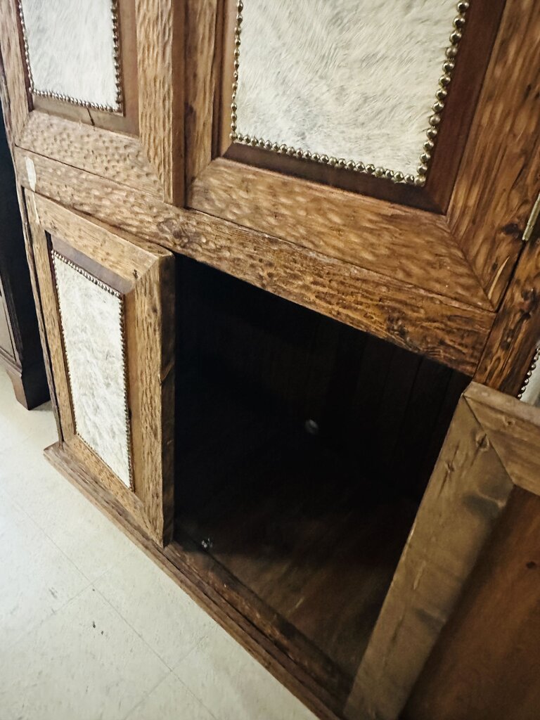 Texan Cowhide Armoire 45x24x83