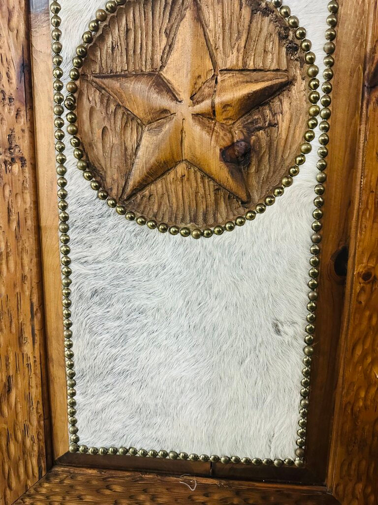 Texan Cowhide Armoire 45x24x83