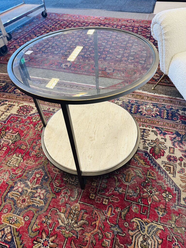 Bernhardt Round Side Table 24x26"H