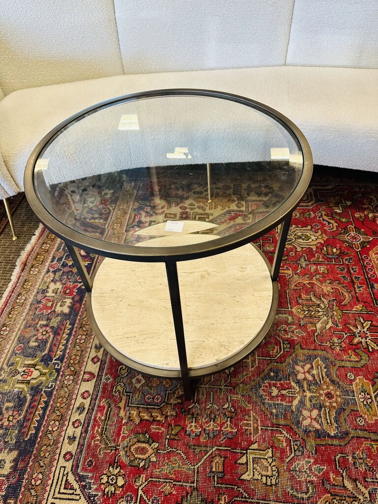 Bernhardt Round Side Table 24x26"H