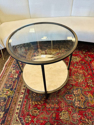 Bernhardt Round Side Table 24x26"H
