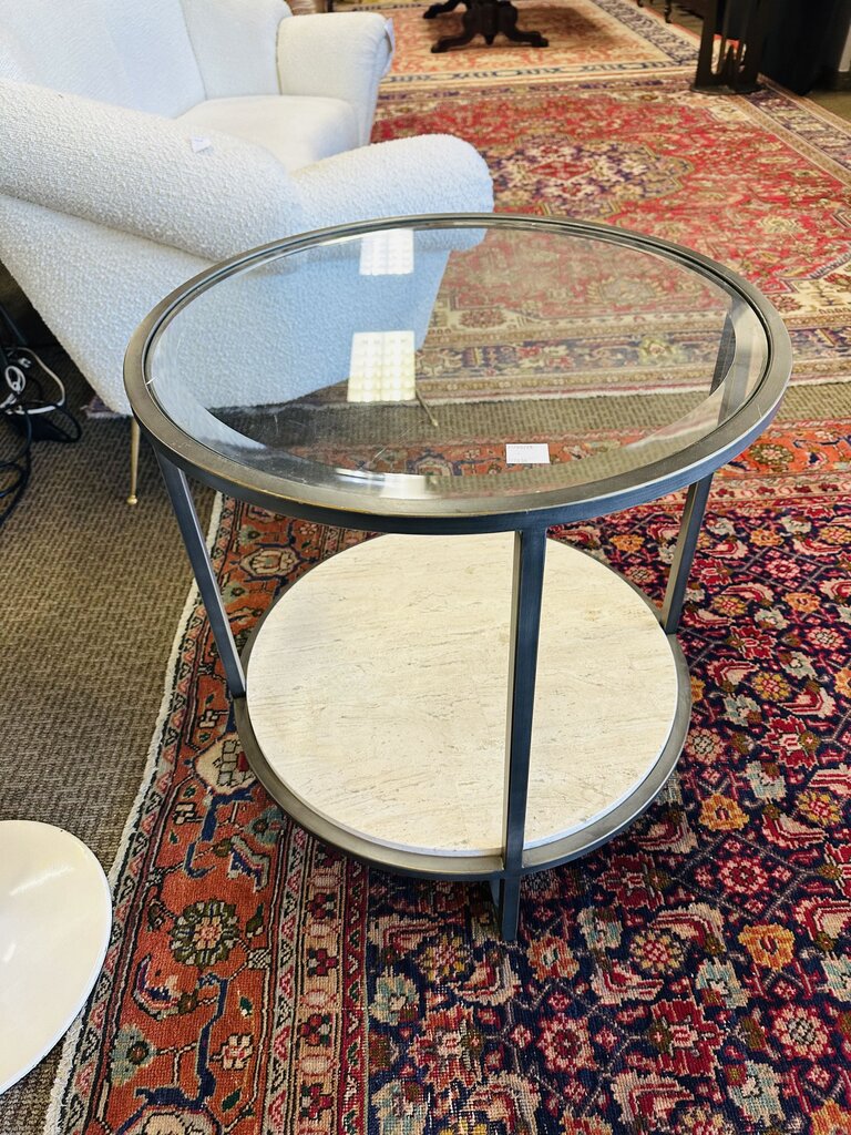 Bernhardt Round Side Table 24x26"H