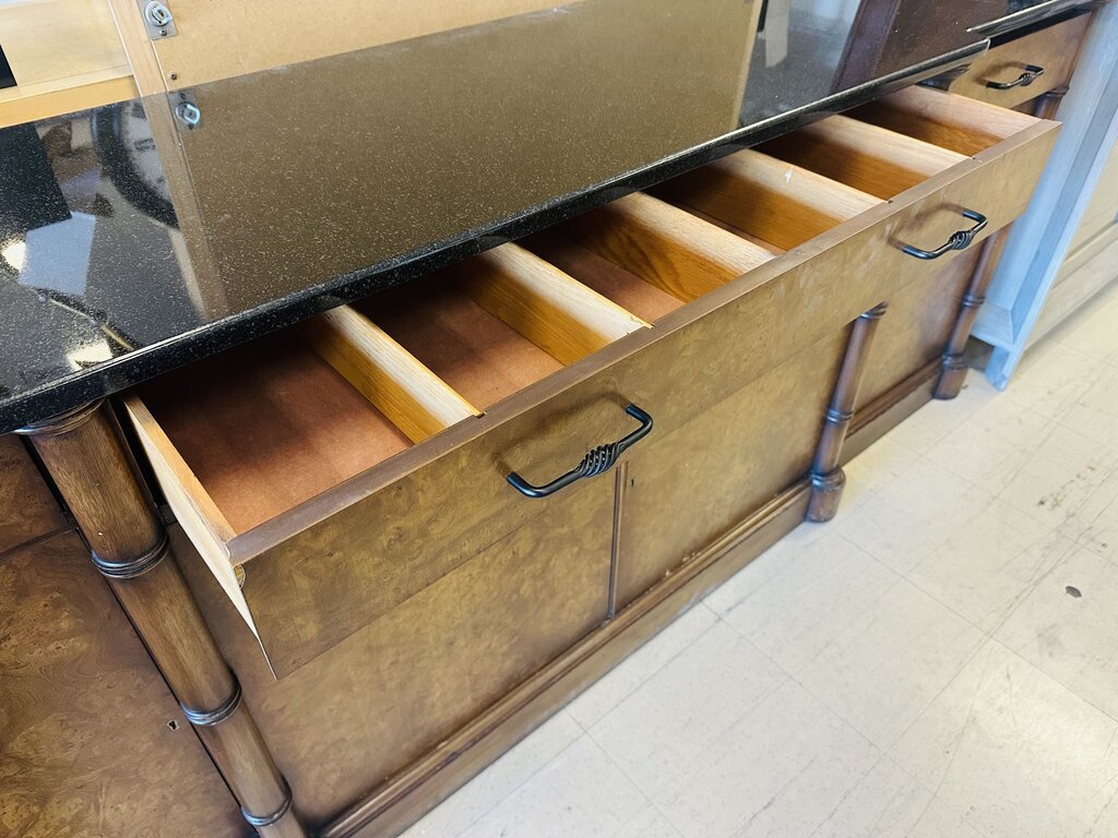 Marble Top Sideboard / Buffet 80x16x30