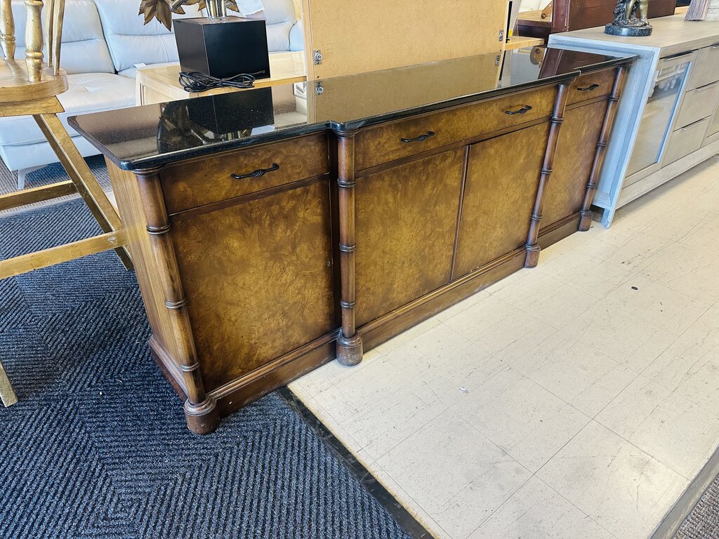 Marble Top Sideboard / Buffet 80x16x30