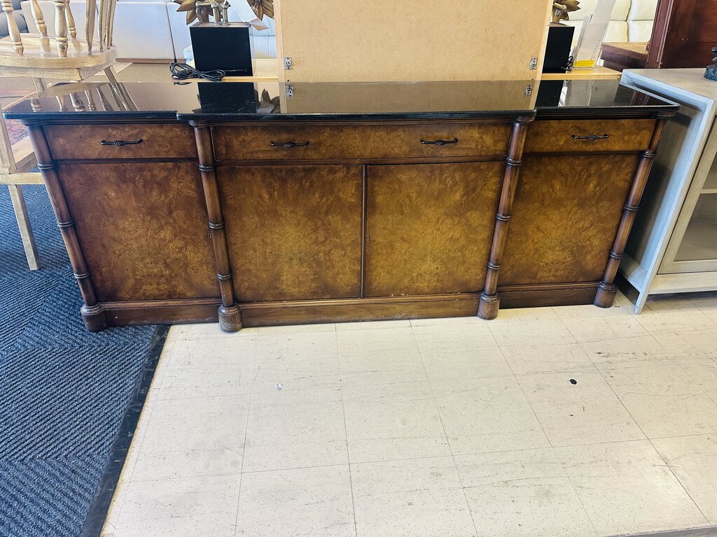 Marble Top Sideboard / Buffet 80x16x30