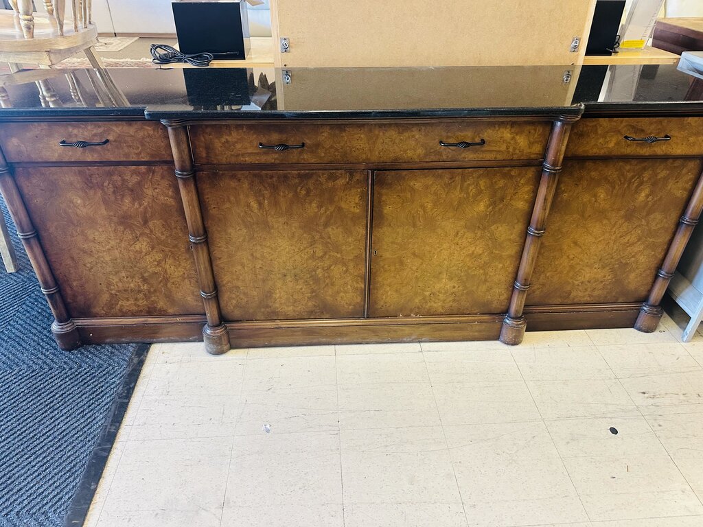 Marble Top Sideboard / Buffet 80x16x30
