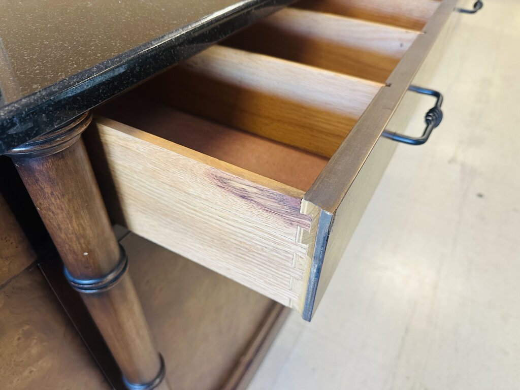 Marble Top Sideboard / Buffet 80x16x30