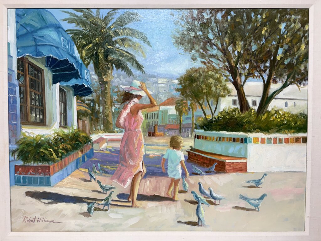 Robert Williams "Plaza Avalon" 2005 Original Oil on Canvas Signed Front/Back