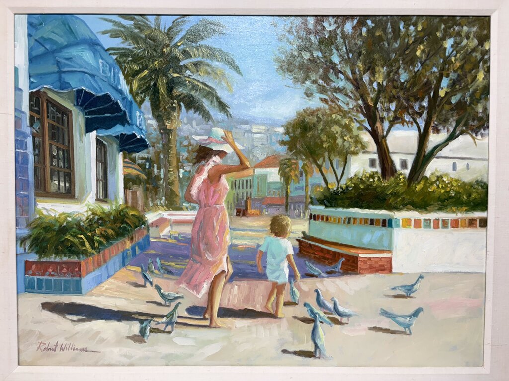 Robert Williams "Plaza Avalon" 2005 Original Oil on Canvas Signed Front/Back