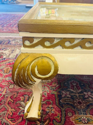 Italian Baroque Style Gilt Coffee Table 36x36x18