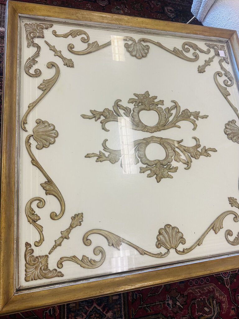 Italian Baroque Style Gilt Coffee Table 36x36x18