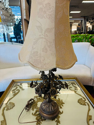 Antique Italian Gilt Tole Lamp