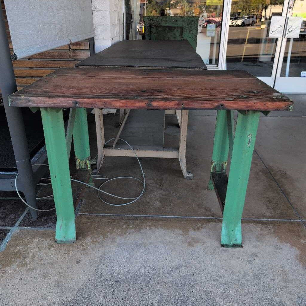 Green Metal Work Bench 48x34x30