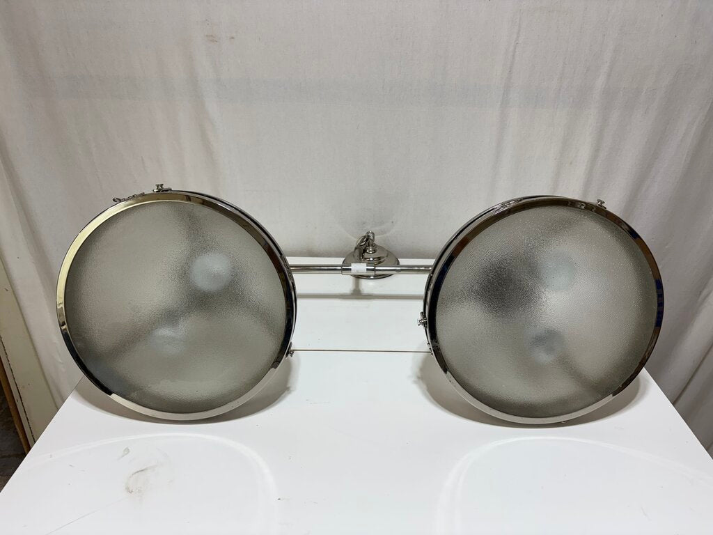 Clemson Classic Style Double Chrome Industrial Pendant Lamp