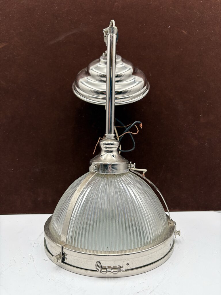 Clemson Classic Style Single Chrome Industrial Pendant Lamp