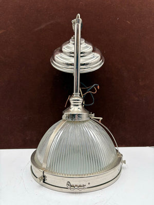 Clemson Classic Style Single Chrome Industrial Pendant Lamp