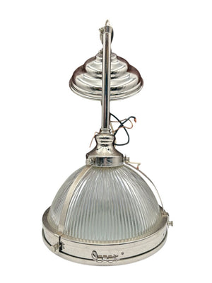 Clemson Classic Style Single Chrome Industrial Pendant Lamp