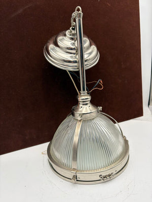 Clemson Classic Style Single Chrome Industrial Pendant Lamp