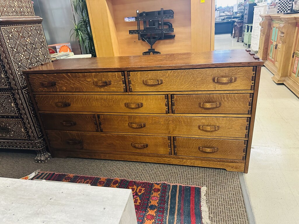 Oak Custom Bureau / Dresser 20x70x34