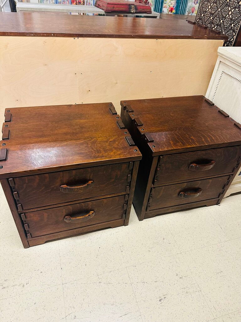 Custom Oak Nightstands (pair) 20x22x26