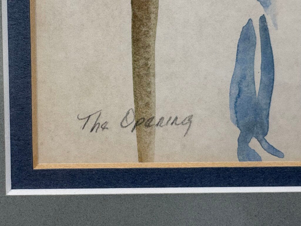 Gena Fossheim Scott "The Opening" Original Mixed Media Watercolor & Pencil
