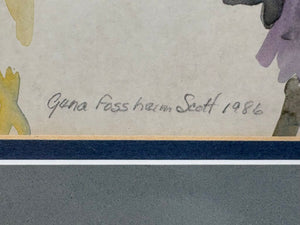 Gena Fossheim Scott "The Opening" Original Mixed Media Watercolor & Pencil
