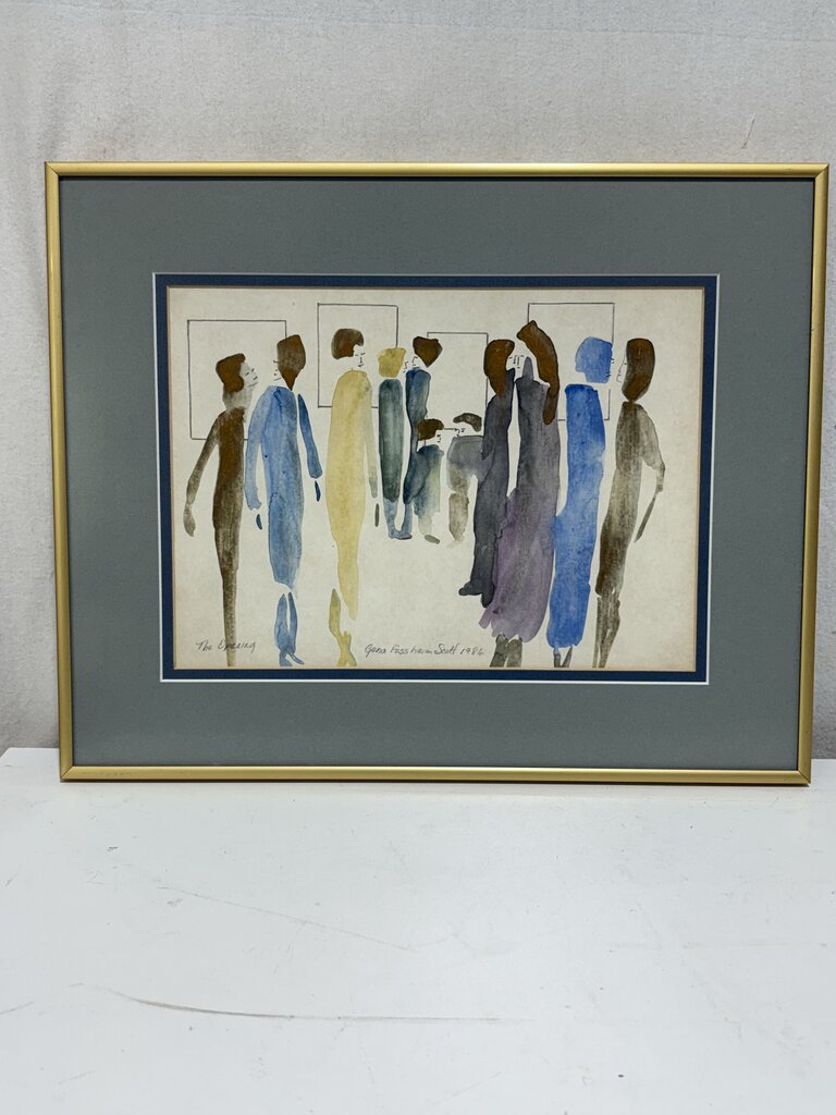Gena Fossheim Scott "The Opening" Original Mixed Media Watercolor & Pencil