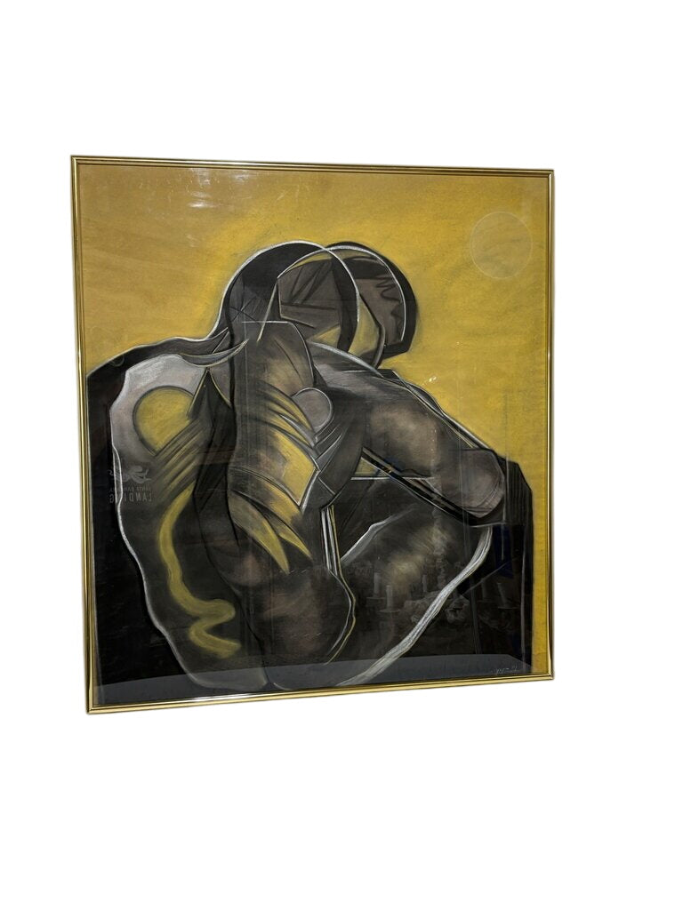 Patricia Cajiga "Torso" Original Pastel Drawing Signed by Miss Daisy's Consignment & Auction House