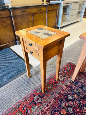 Side Table With Drawers 17x14x28