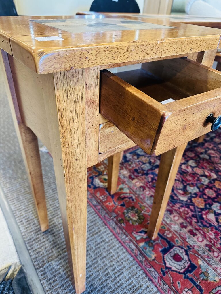 Side Table With Drawers 17x14x28