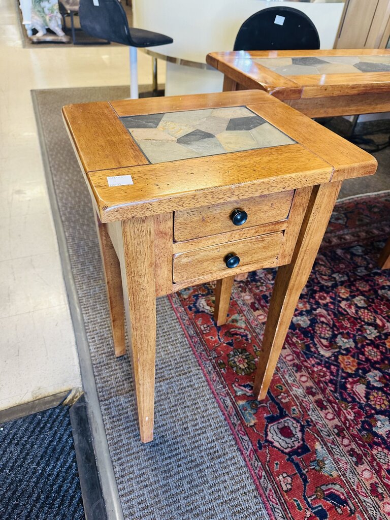 Side Table With Drawers 17x14x28