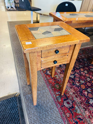 Side Table With Drawers 17x14x28