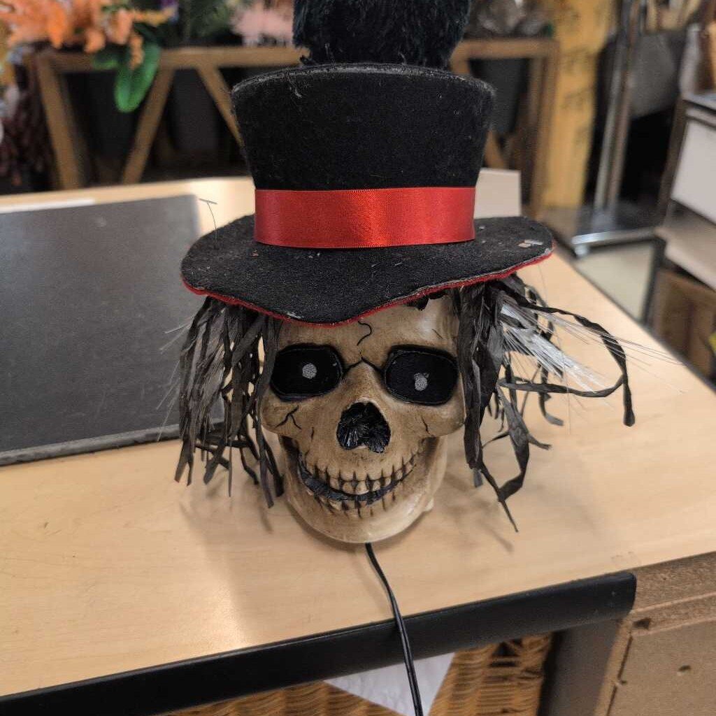 Fiber Optic Halloween Skull