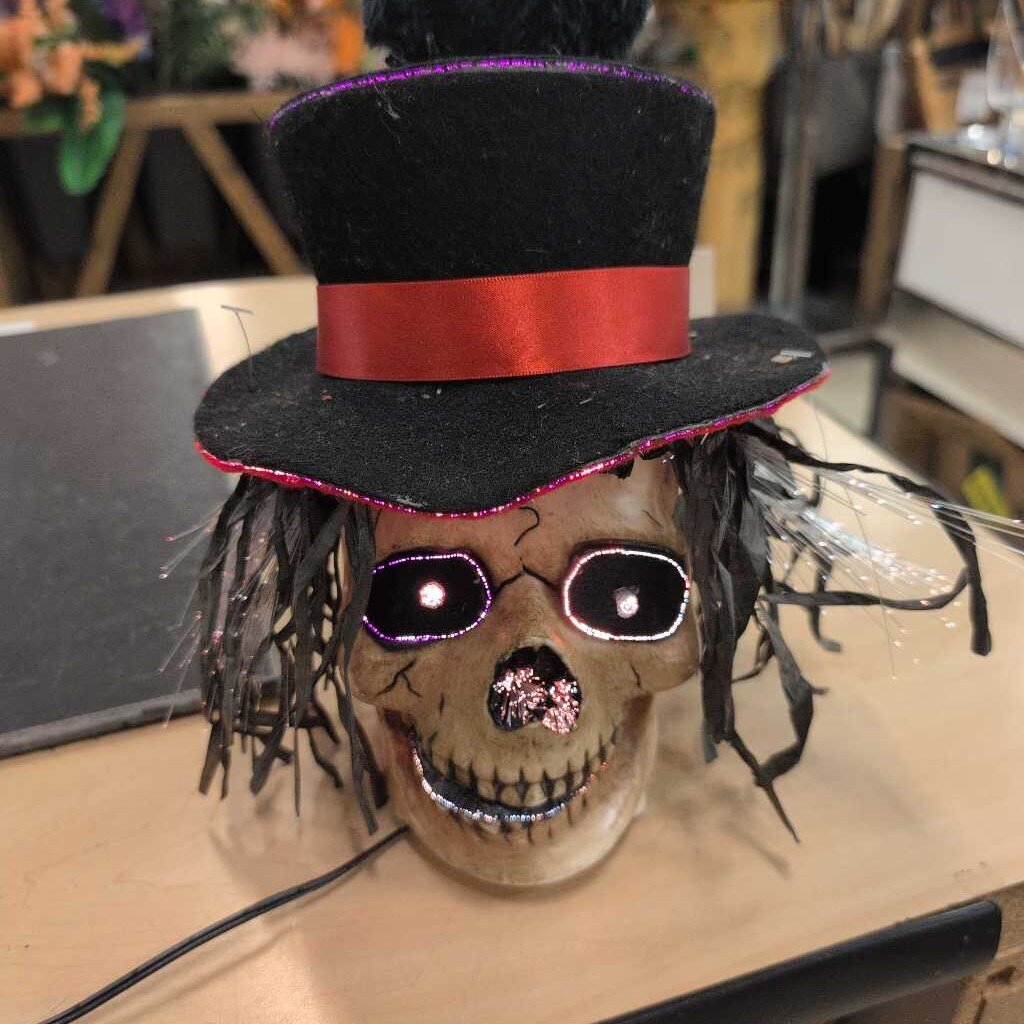 Fiber Optic Halloween Skull