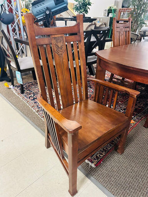 Mission Style Dining Set (table + 6 chairs) 66x42x29
