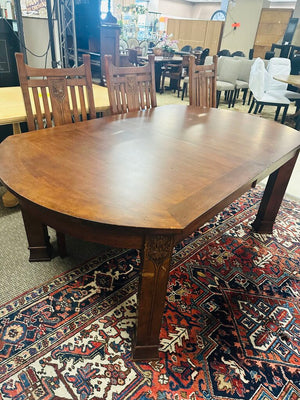 Mission Style Dining Set (table + 6 chairs) 66x42x29