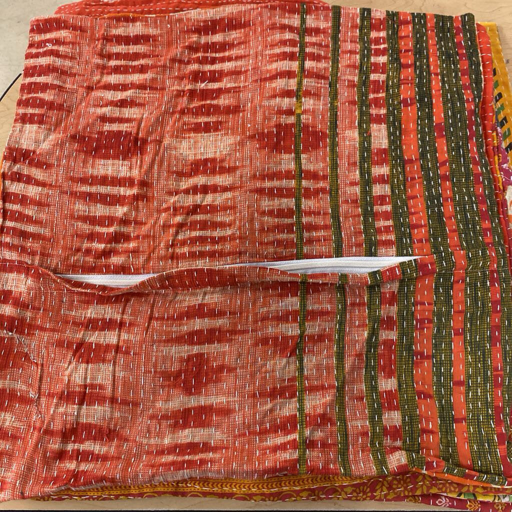 Kantha Handstitched Throw Pillow Cover 22x22 (Each $10)