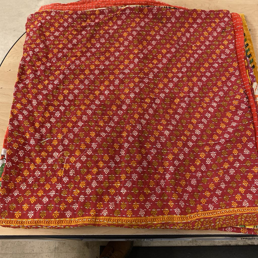 Kantha Handstitched Throw Pillow Cover 22x22 (Each $10)