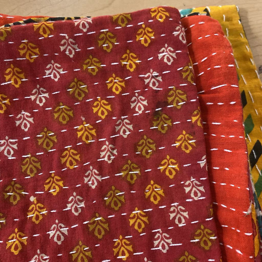 Kantha Handstitched Throw Pillow Cover 22x22 (Each $10)