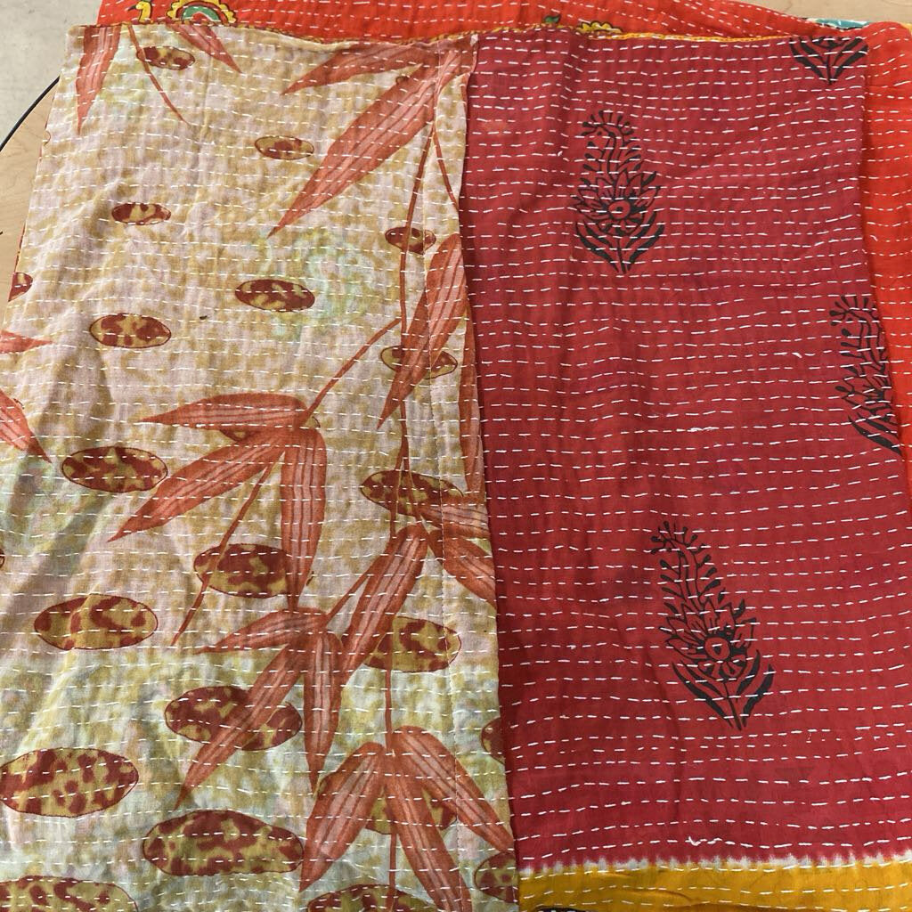 Kantha Handstitched Throw Pillow Cover 22x22 (Each $10)