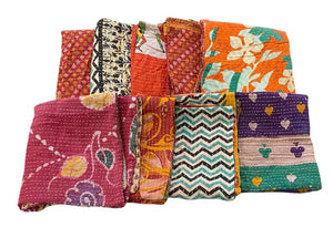 Kantha Handstitched Throw Pillow Cover 22x22 (Each $10)