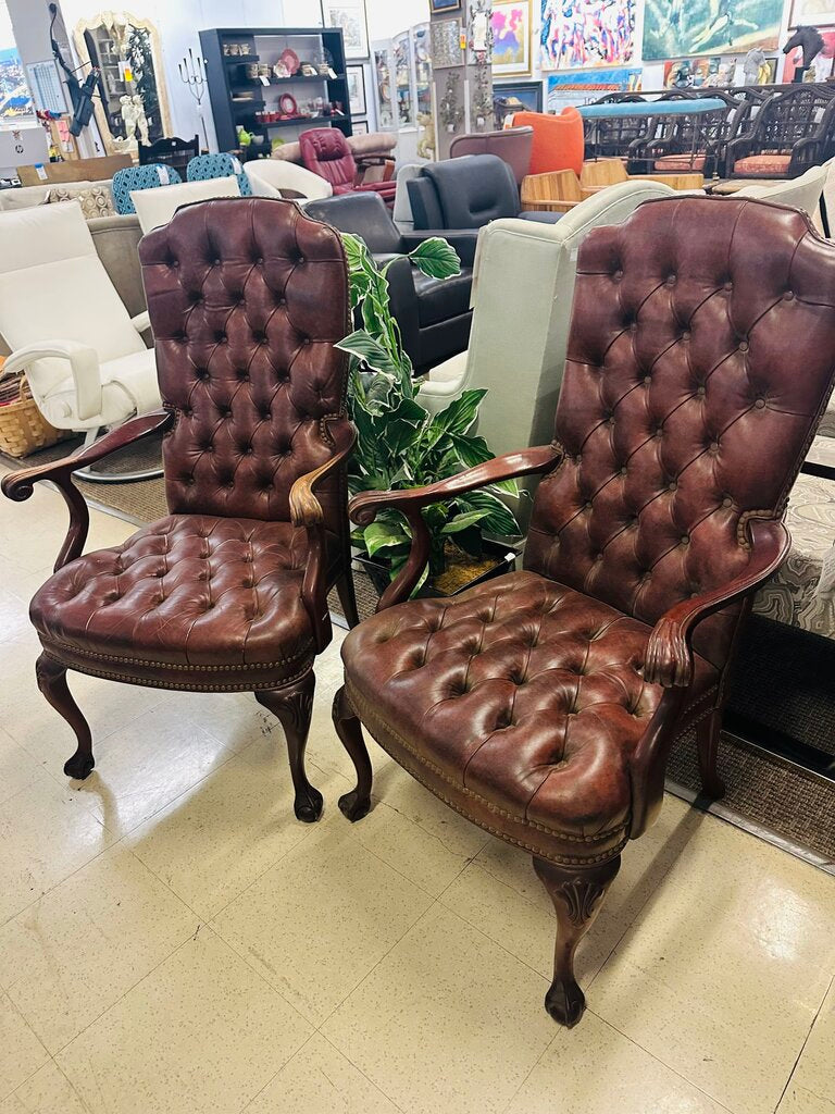 Schafer Bros. Chesterfield Chairs (pair)