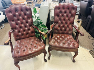 Schafer Bros. Chesterfield Chairs (pair)